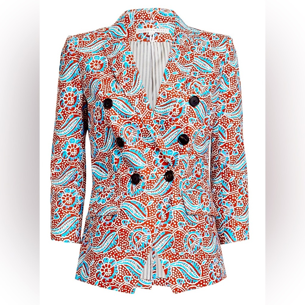 Veronica Beard Multicolor Patterned Blazer - image 1